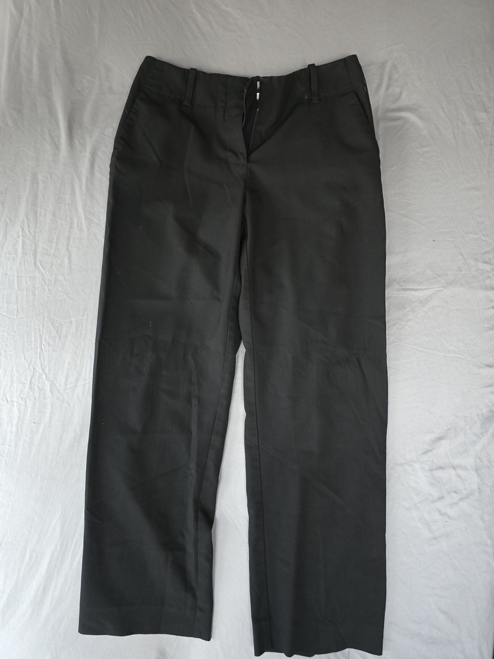 George Men's Black Straight Dress Pants
